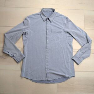 Lululemon Shirt Mens XL Blue Commission Long Sleeve Oxford Chambray Vented